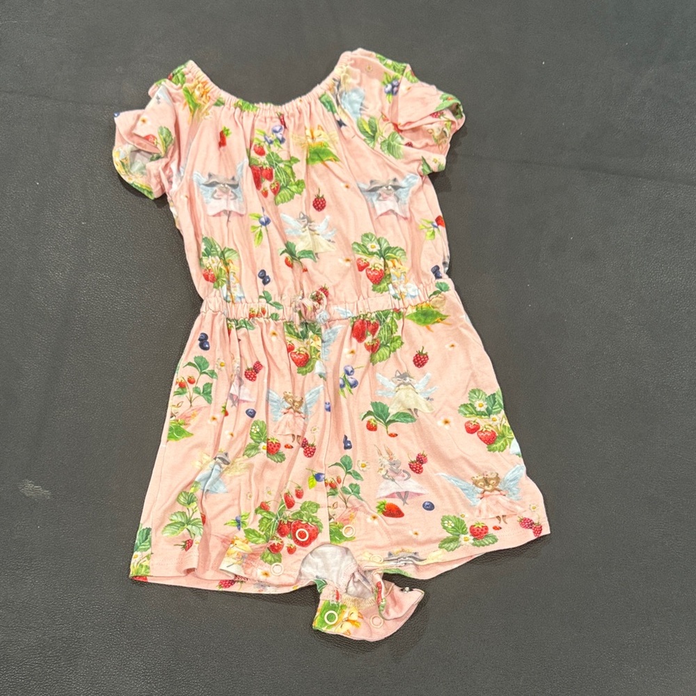 Posh Peanut Pink Floral Kids Bodysuit